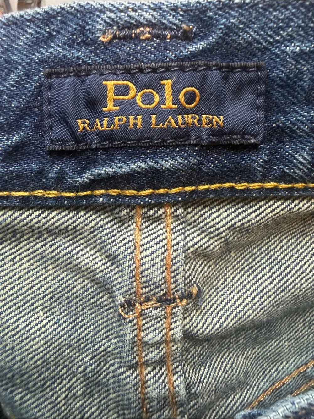 Polo by Ralph Lauren Blue Embroidered Patchwork Relaxed Jeans - Picture 5 of 8